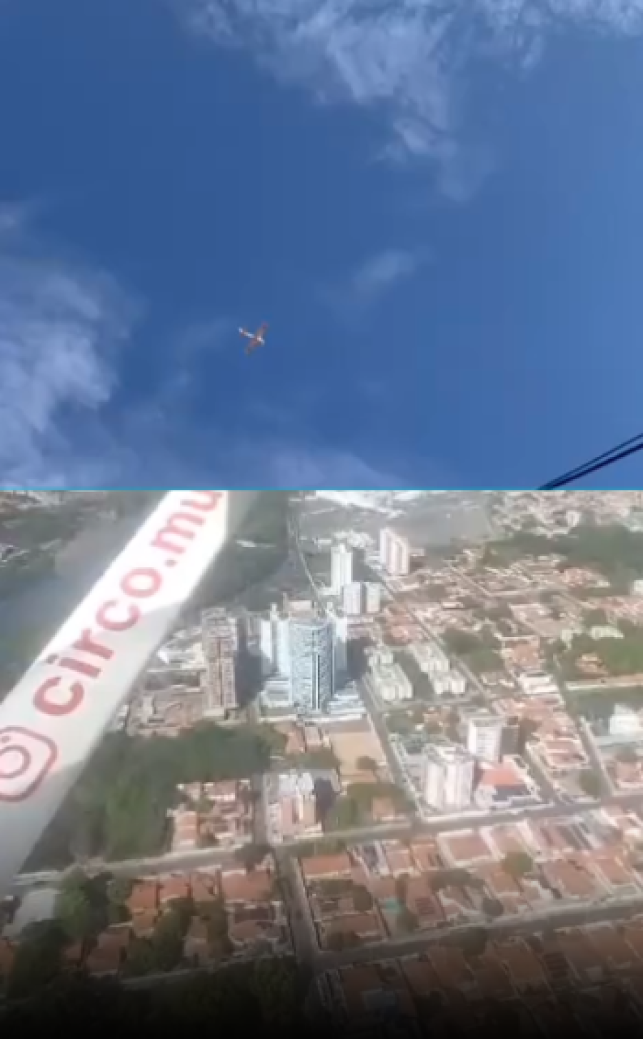 CIRCO USA AVIÃO DE SOM PARA CHAMAR ATENÇÃO EM TERESINA  